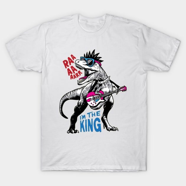 Dinosaur Funny T-Shirt by Mako Design 